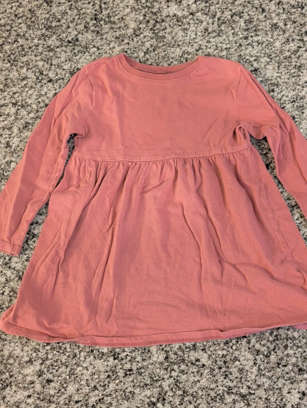 Old Navy Girls Long Sleeve Coral Pink Dress